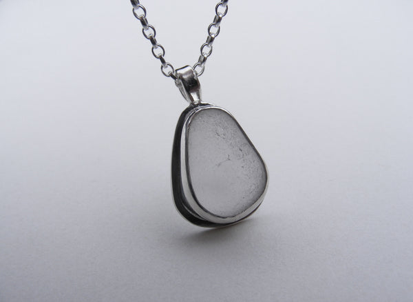 Devon Shoreline Sea Mist Collection Coryton Cove Sea Foam sea glass Pendant