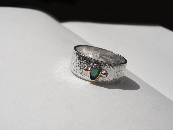 Coryton Cove Teal Tear drop ring Q.5