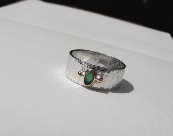 Coryton Cove Teal Tear drop ring Q.5