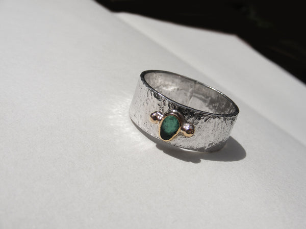 Coryton Cove Teal Tear drop ring Q.5