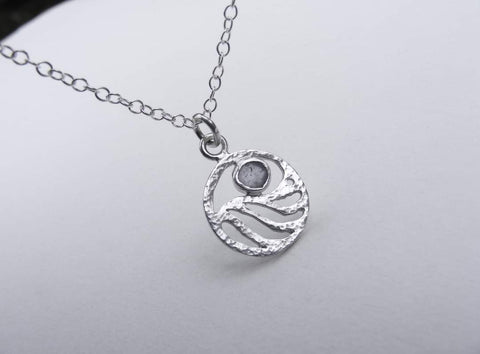 Ocean Scenes silver pendant