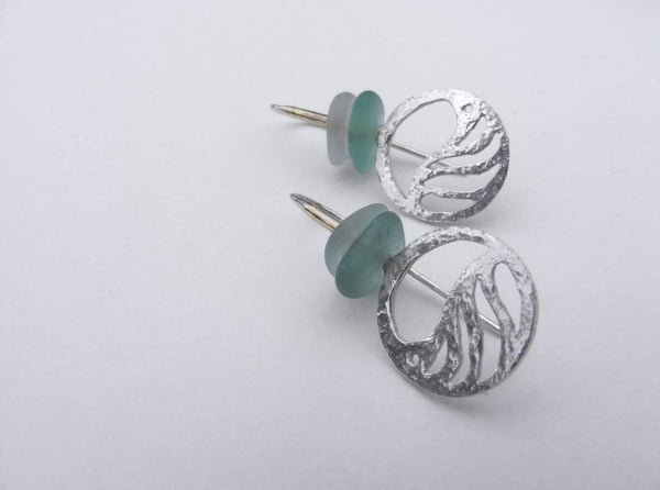 Ocean Scenes seaglass drop earrings