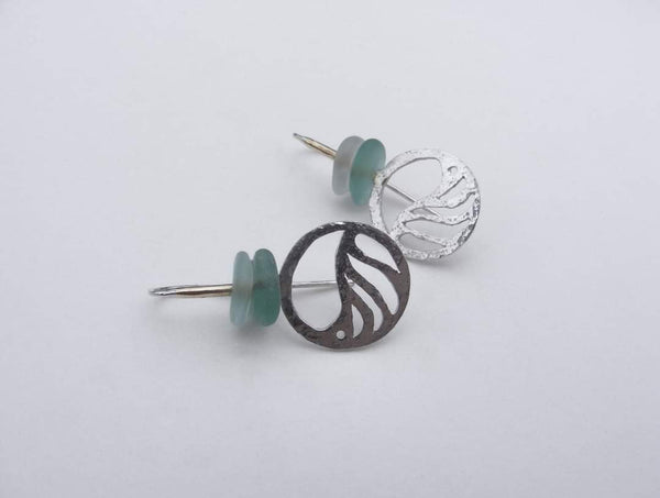 Ocean Scenes seaglass drop earrings
