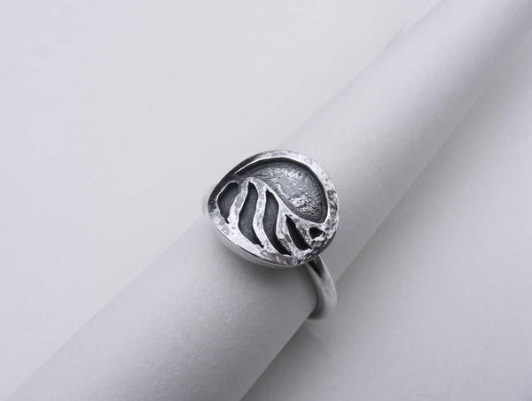 Ocean Scenes silver ring T