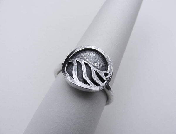 Ocean Scenes silver ring T