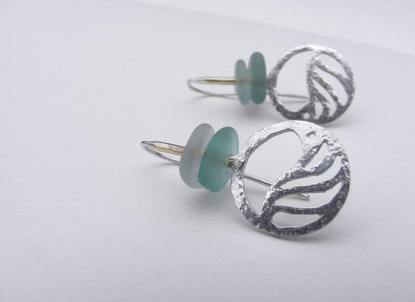 Ocean Scenes seaglass drop earrings