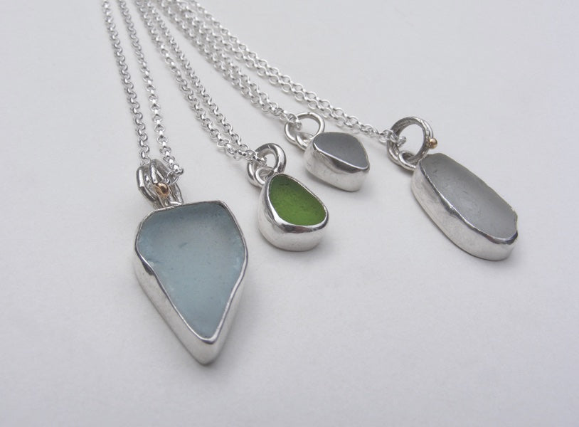 Beach Sea Glass Pendants and Necklaces