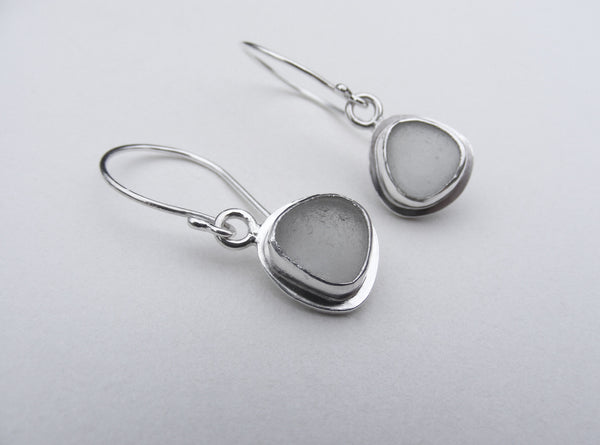 Devon Shoreline Sea Mist Coryton Cove Sea Foam sea glass Earrings