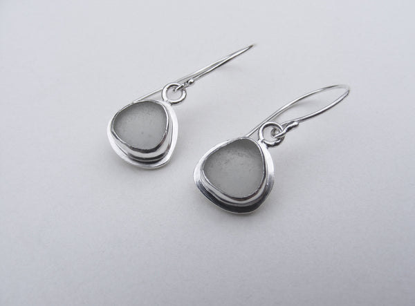 Devon Shoreline Sea Mist Coryton Cove Sea Foam sea glass Earrings