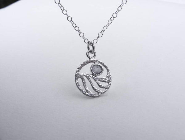 Ocean Scenes silver pendant